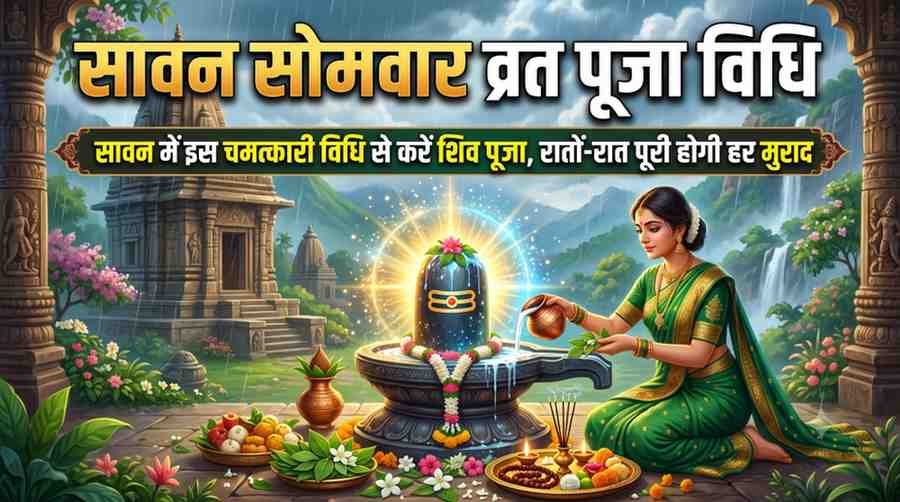 Sawan Somvar Vrat Puja Vidhi