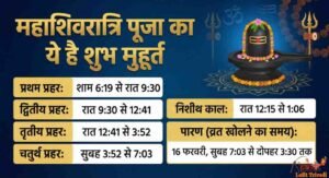MahaShivratri Puja Muhurat 2026
