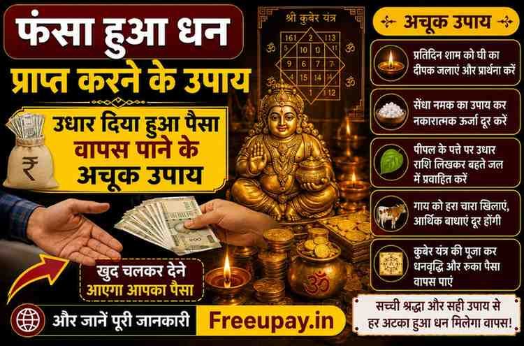 Fansa Hua Dhan Prapt Karne Ke Upay