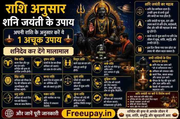 Rashi Anusar Shani Jayanti Ke Upay 2026
